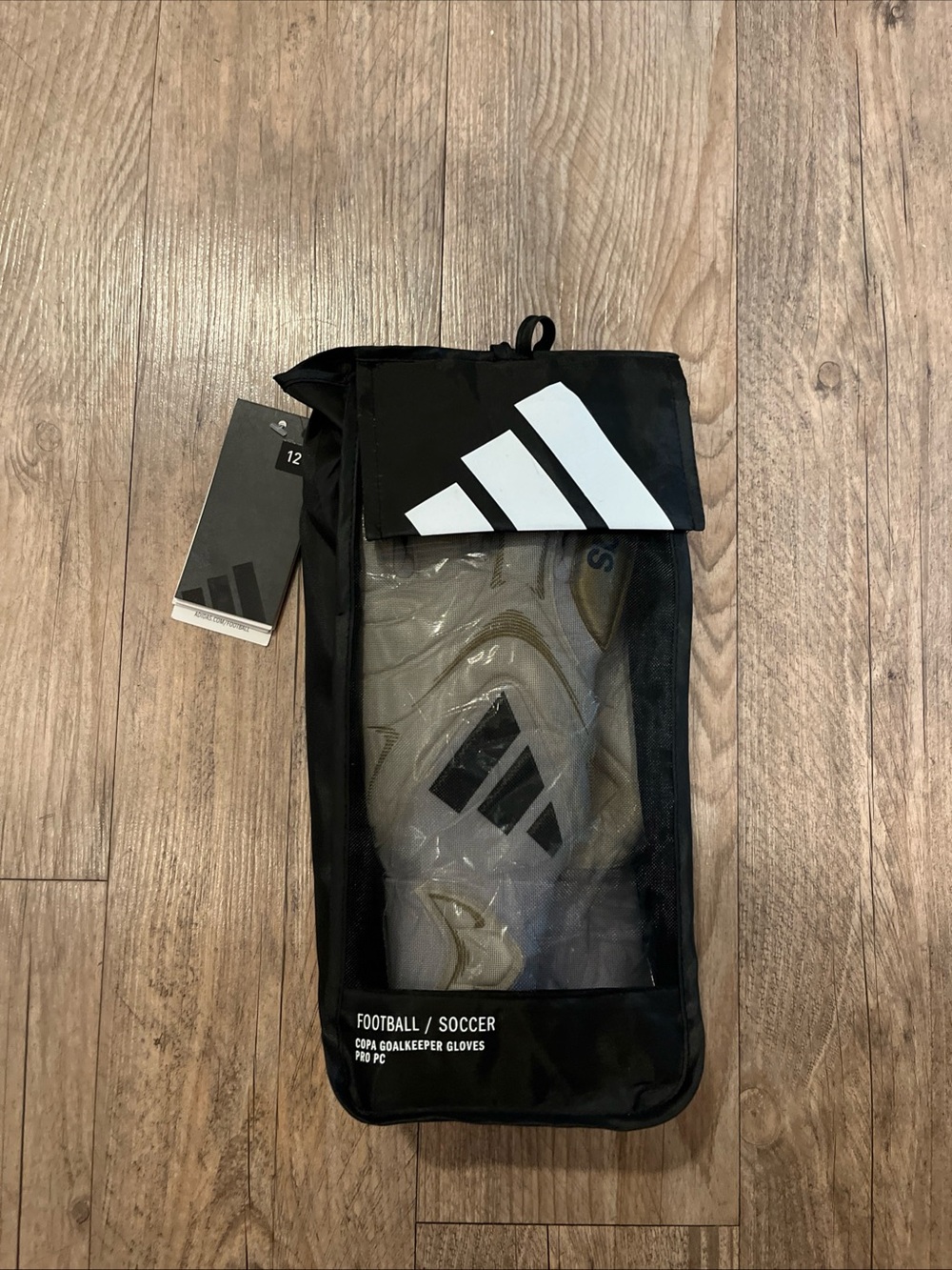 NWT Adidas Copa GL Pro Goalkeeper Soccer Gloves White Gold JZ5793 Size 12